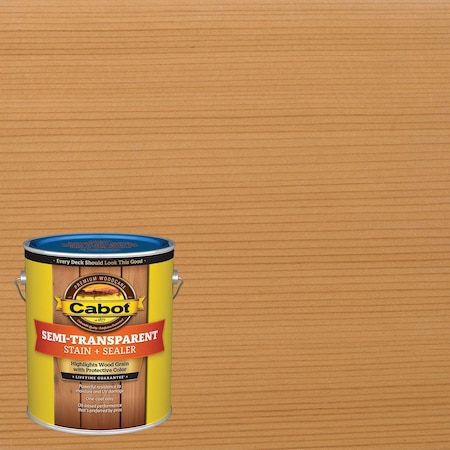 Cabot Cabot Semi-Transparent Low VOC Semi-Transparent New Cedar Oil-Based Stain and Sealer 1 gal 140.0016316.007